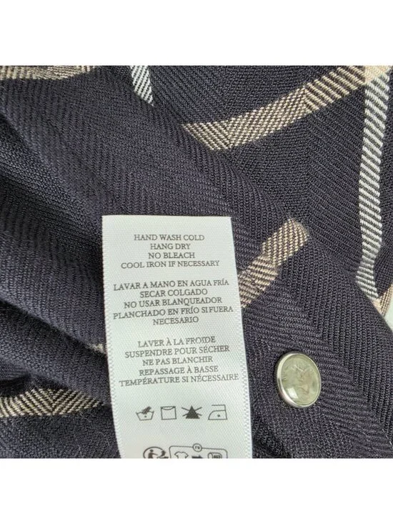 Rails Malin Button Up Shirt Snap Onyx Sand Birch Plaid Black Beige Size XS - Picture 14 of 15